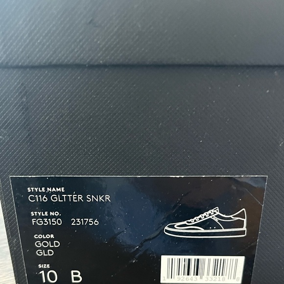 Coach Gold Glitter C116 sneaker size 10 SOLD - Picture 6 of 6